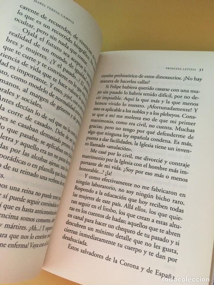 Libros de segunda mano: Libro Princesa Letizia - Maria Teresa Campos Planeta - Foto 6