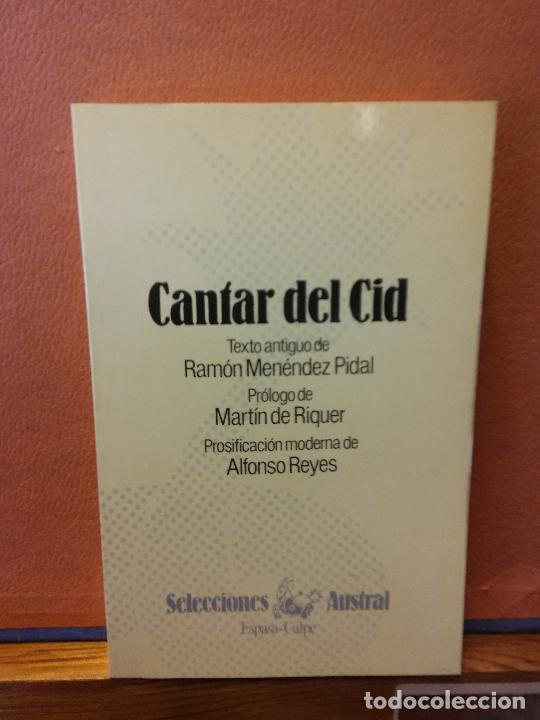 Libros de segunda mano: CANTAR DEL CID. RAM&Oacute;N MEN&Eacute;NDEZ PIDAL. EDITORIAL ESPASA-CALPE, S.A. - Foto 1