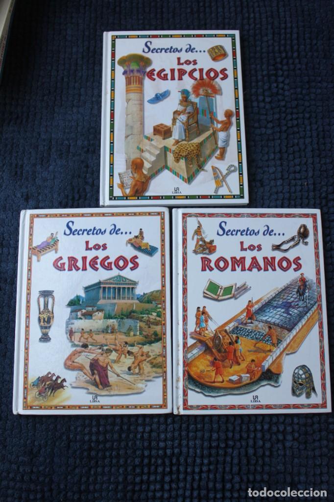 Libros de segunda mano: SECRETOS DE ... LOS ROMANOS, LOS GRIEGOS, LOS EGIPCIOS, LIBSA - Foto 1