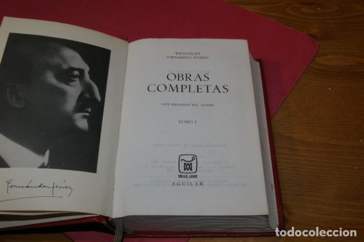 Libros de segunda mano: WENCESLAO FERNANDEZ FLOREZ OBRAS COMPLETAS TOMO I ED. AGUILAR 1968 - Foto 2 - 286065623