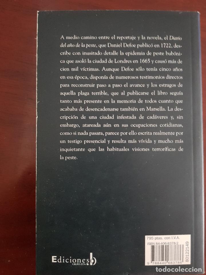 Libros de segunda mano: Diario del a&ntilde;o de la peste - Daniel Dafoe - Foto 2