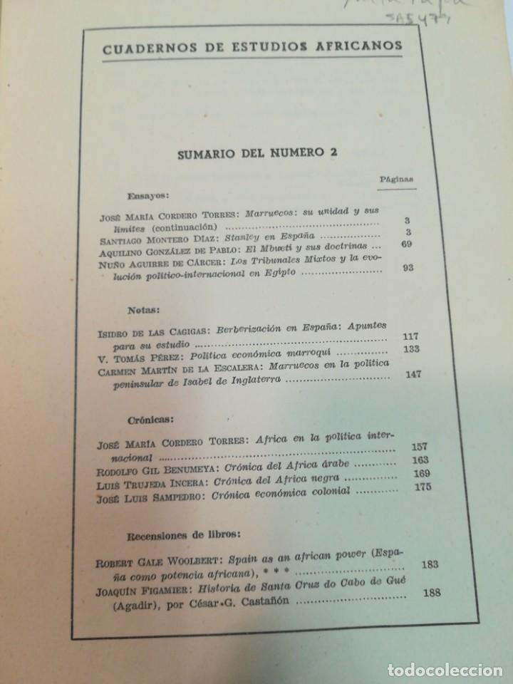 Libros de segunda mano: Cuadernos de estudios africanos SA5478A - Foto 2