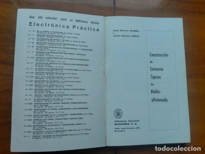 Libros de segunda mano: construccion de emisoras tipicas de aficionado. Jack y Julius Berens. Marcombo - Foto 2