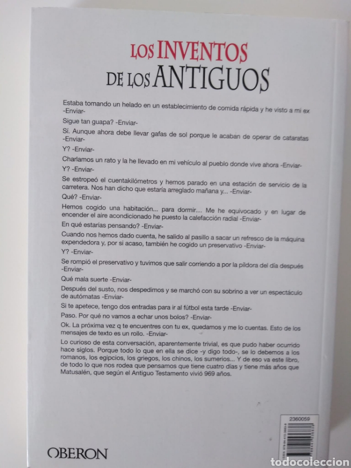 Libros de segunda mano: Los inventos de los Antiguos / Javier Sanz - Foto 4
