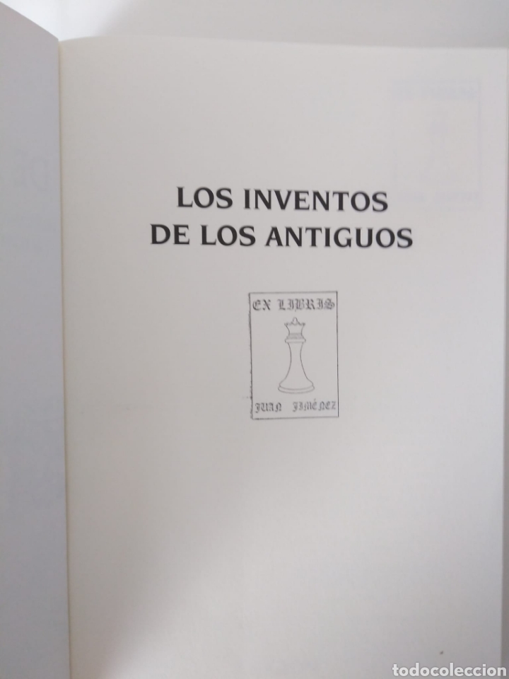 Libros de segunda mano: Los inventos de los Antiguos / Javier Sanz - Foto 2