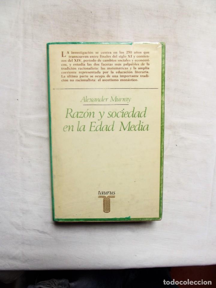 Libros de segunda mano: RAZON Y SOCIEDAD EN LA EDAD MEDIA DE ALEXANDER MURRAY - Foto 1