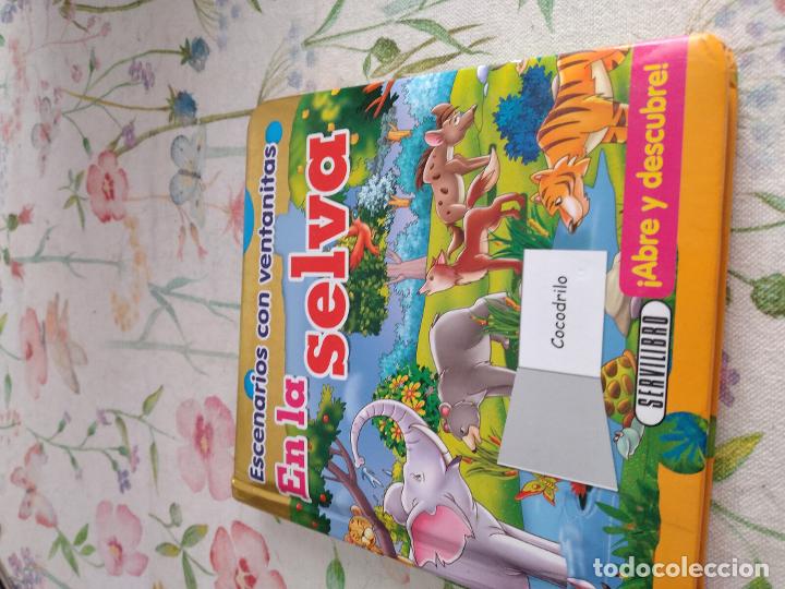 Libros de segunda mano: M-14 LIBRO ESCENARIOS CON VENTANITAS EN LA SELVA SERVILIBRO - Foto 1