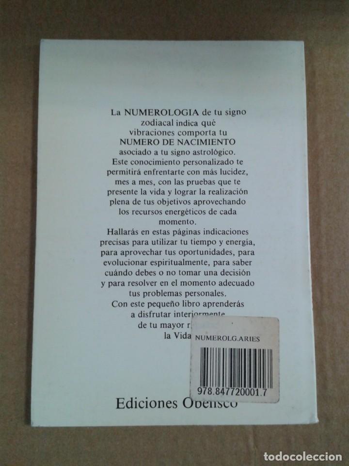 Libros de segunda mano: NUMEROLOG&Iacute;A DE ARIES - Foto 2