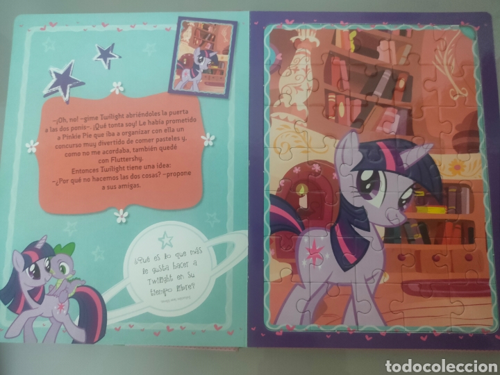 Libros de segunda mano: MI LIBRO PUZZLE LITTLE PONY 5 PUZZLES HASBRO - Foto 3