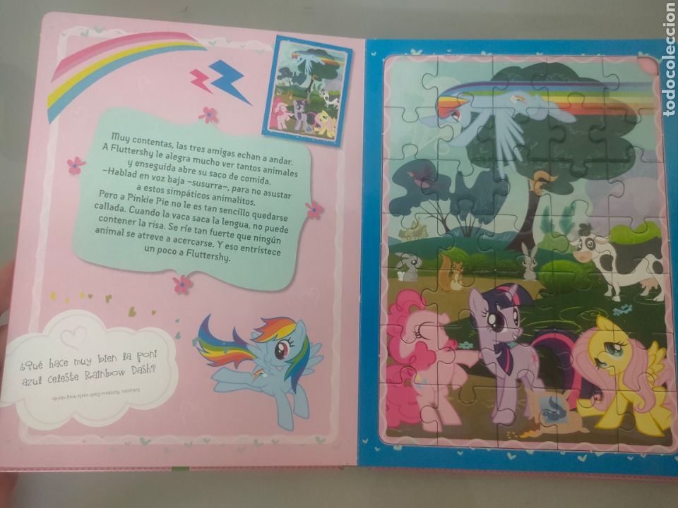 Libros de segunda mano: MI LIBRO PUZZLE LITTLE PONY 5 PUZZLES HASBRO - Foto 2