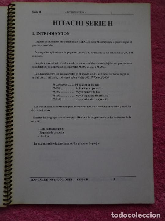 Libros de segunda mano: manual de instrucciones Hitachi H 300/700/2000 PLCs aut&oacute;matas programables - Foto 3