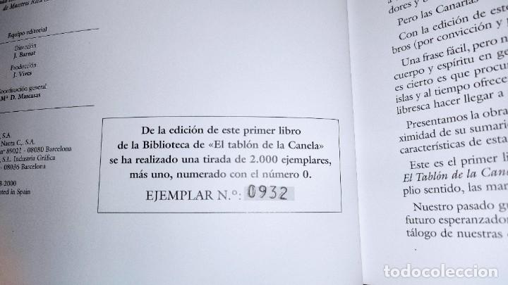 Libros de segunda mano: ISLAS CANARIAS. BIBLIOTECA EL TABL&Oacute;N DE LA CANELA. 2000. - Foto 4