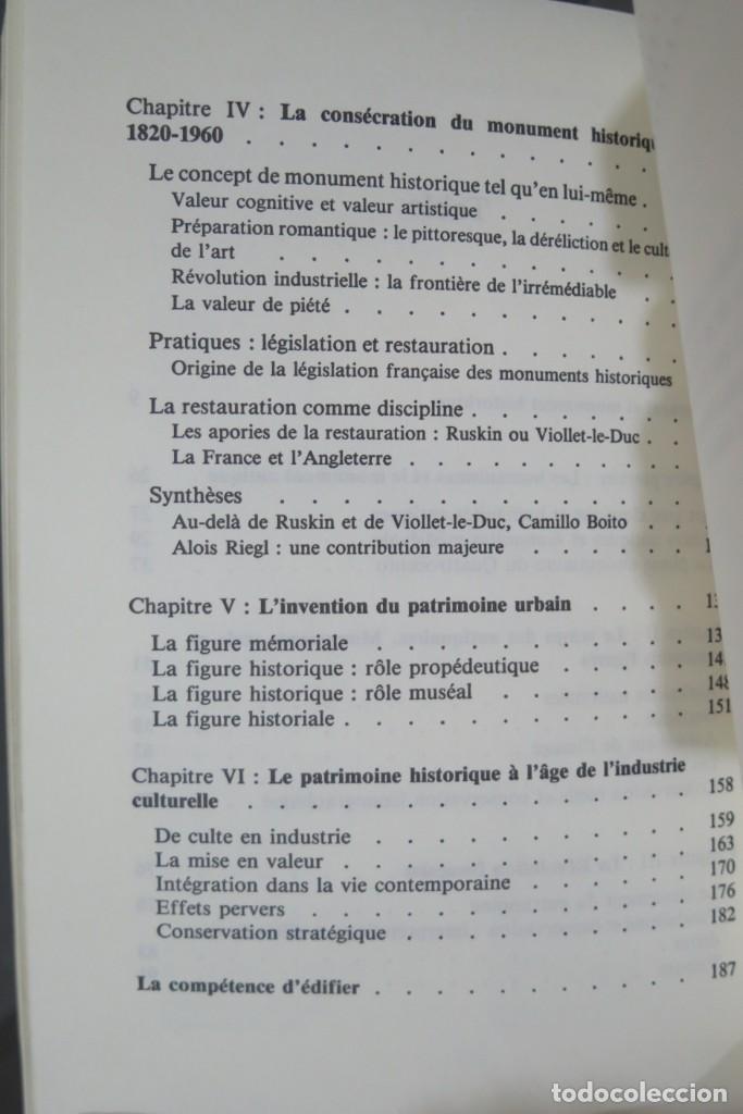 Libros de segunda mano: L&acute;ALLEGORIE DU PATRIMOINE. CHOAY - Foto 3
