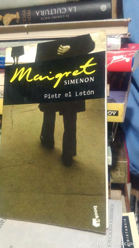 Libros de segunda mano: PIETR EL LET&Oacute;N, MAIGRET SIMENON, ED. BOOKET - Foto 1