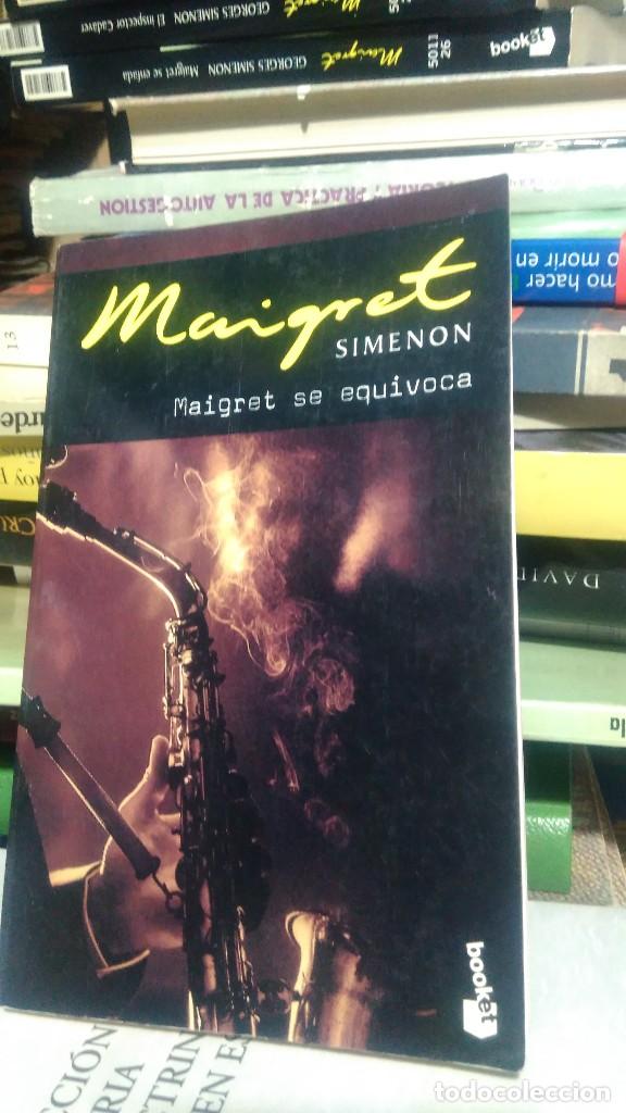 Libros de segunda mano: MAIGRET SE EQUIVOCA, MAIGRET SIMENON, ED. BOOKET - Foto 1