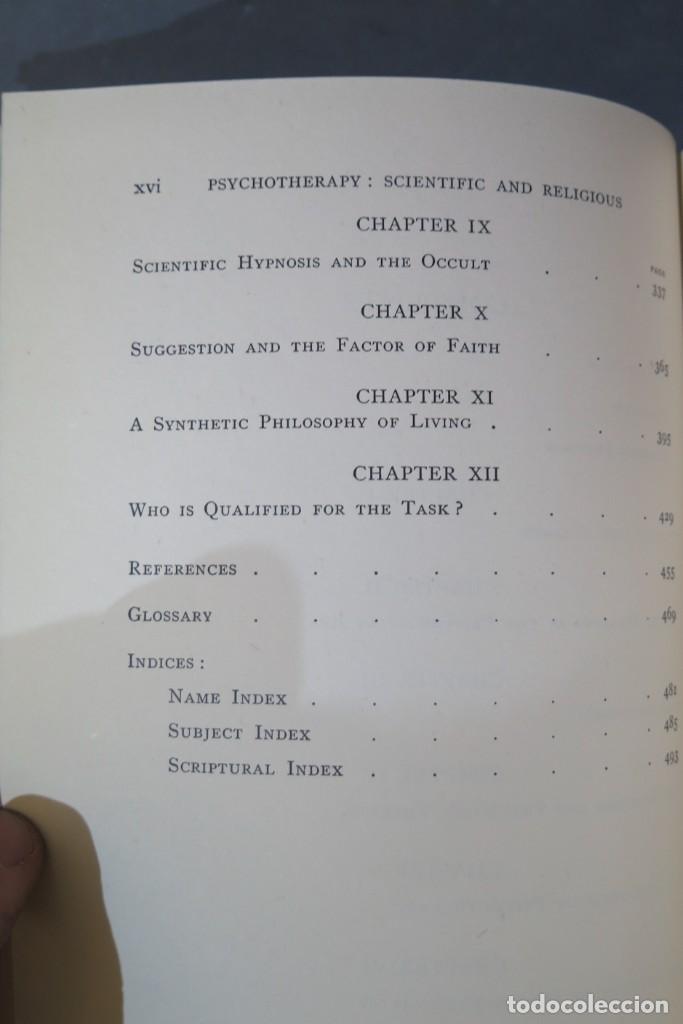 Libros de segunda mano: PSYCHOTHERAPY. SCIENTIFIC AND RELIGIOUS. Gregory - Foto 4