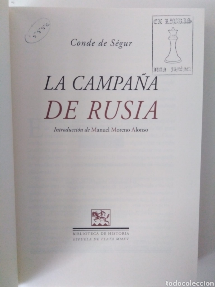 Libros de segunda mano: La Campa&ntilde;a de Rusia / Conde Philippe de S&eacute;gur - Foto 4