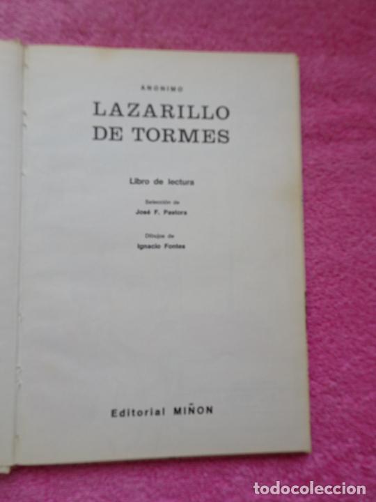 Libros de segunda mano: lazarillo de tormes libro de lectura editorial mi&ntilde;&oacute;n 1975 an&oacute;nimo - Foto 4