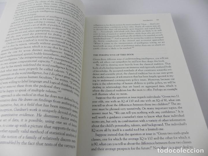 Libros de segunda mano: THE BELL CURVE (INTELLIGENCE AND CLASS STRUCTURE IN ANERICAB LIFE) RICHARD J. HERRNSTEIN - (1996) - Foto 3
