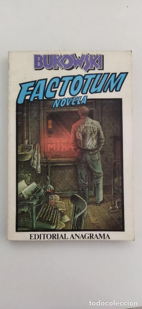 Libros de segunda mano: Factotum.- Bukowski.- Ed. Anagrama. - Foto 1