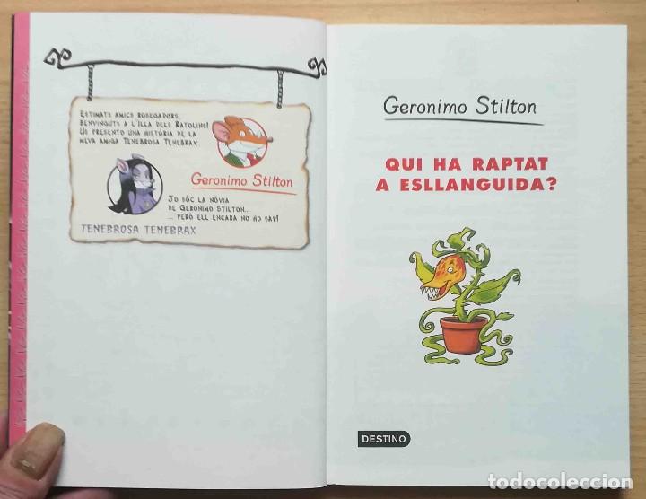 Libros de segunda mano: Qui ha raptat a Esllanguida? (Ger&oacute;nimo Stilton) Planeta 2008 - Foto 3