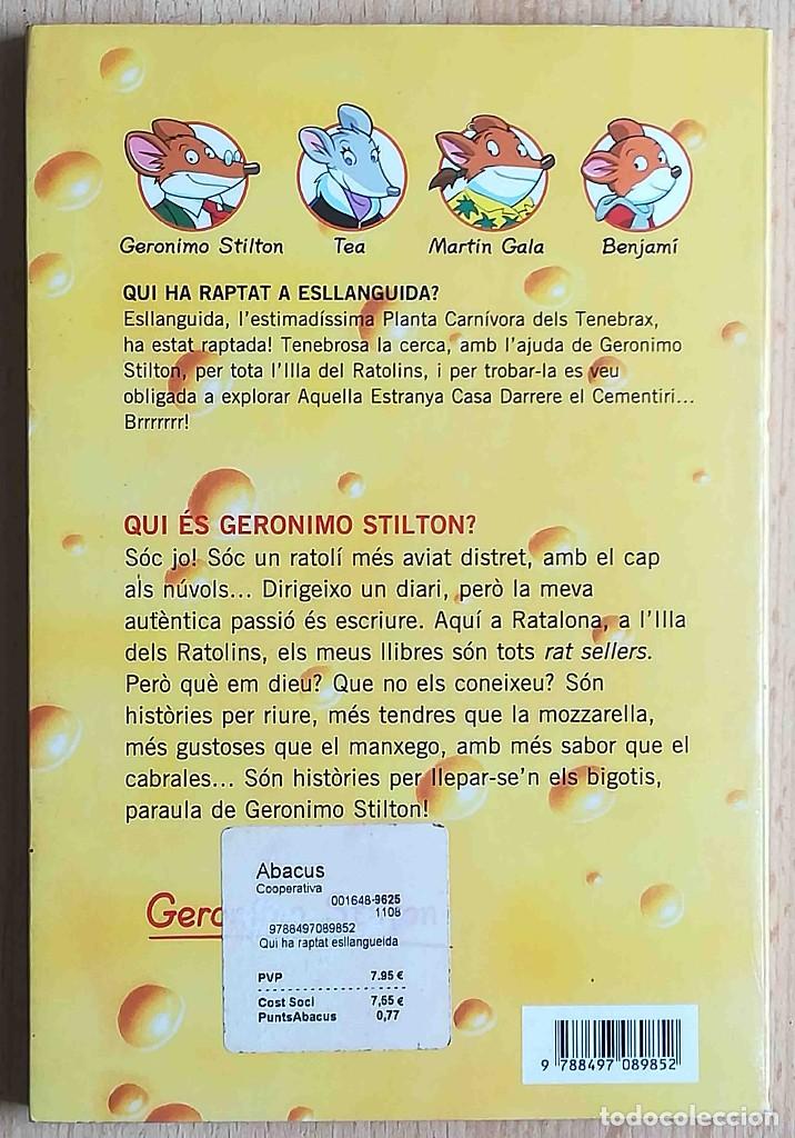 Libros de segunda mano: Qui ha raptat a Esllanguida? (Ger&oacute;nimo Stilton) Planeta 2008 - Foto 4
