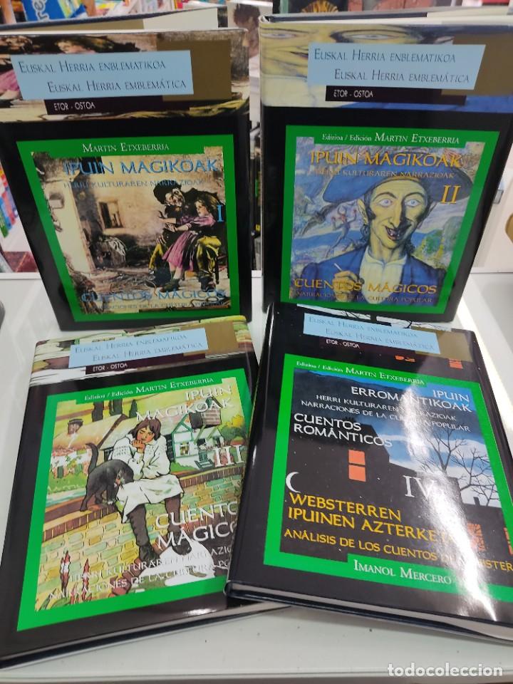 Libros de segunda mano: IPUIN MAGIKOAK CUENTOS MAGICOS EUSKAL HERRIA 4VOL NARRACIONES CULTURA POPULAR MITOLOGIA PAIS VASCO