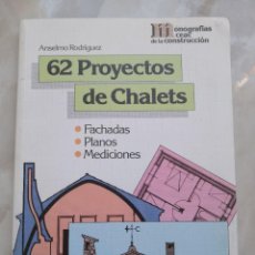 Libros de segunda mano: 62 PROYECTOS DE CHALETS - MONOGRAFÍAS CEAC DE LA CONSTRUCCIÓN - COMO NUEVO - ENVÍO CERTIFI 4,99. Lote 288013268