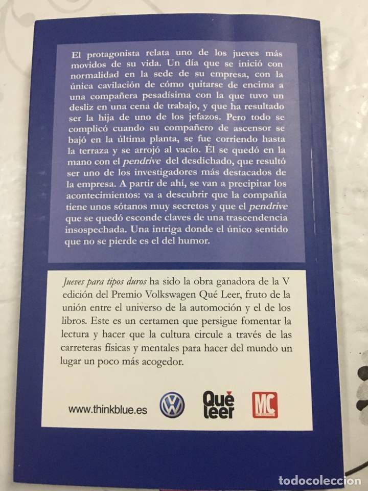 Libros de segunda mano: JUEVES PARA TIPOS DUROS - Antonio Ayala Castej&oacute;n - Ediciones MC - 2012 - Foto 3