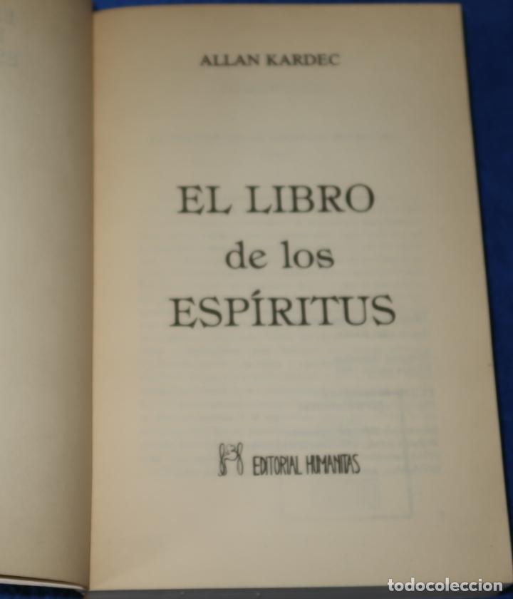 Libros de segunda mano: El libro de los esp&iacute;ritus - Allan Kardec - Editorial Humanitas (1986) - Foto 2