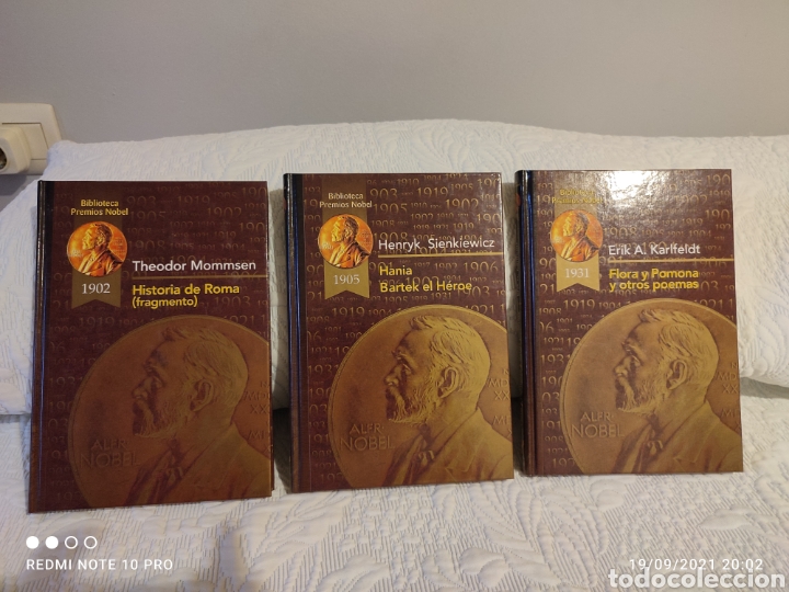 Libros de segunda mano: 3 Libros Biblioteca Premios Nobel - Ediciones Rueda 2002 - Foto 2