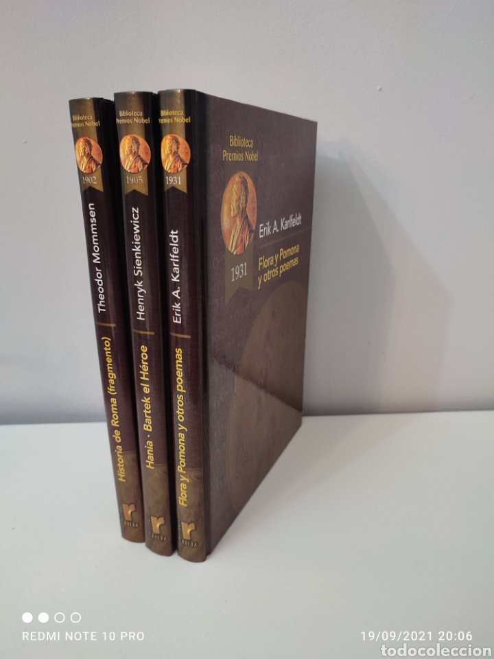 Libros de segunda mano: 3 Libros Biblioteca Premios Nobel - Ediciones Rueda 2002 - Foto 3