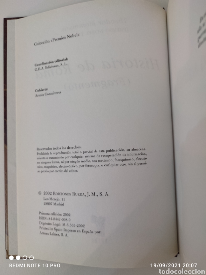 Libros de segunda mano: 3 Libros Biblioteca Premios Nobel - Ediciones Rueda 2002 - Foto 6