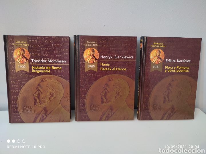 Libros de segunda mano: 3 Libros Biblioteca Premios Nobel - Ediciones Rueda 2002 - Foto 1