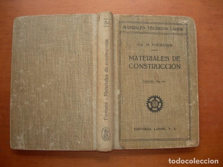 Libros de segunda mano: MATERIALES DE CONSTRUCCI&Oacute;N / M. FOERSTER - Foto 1