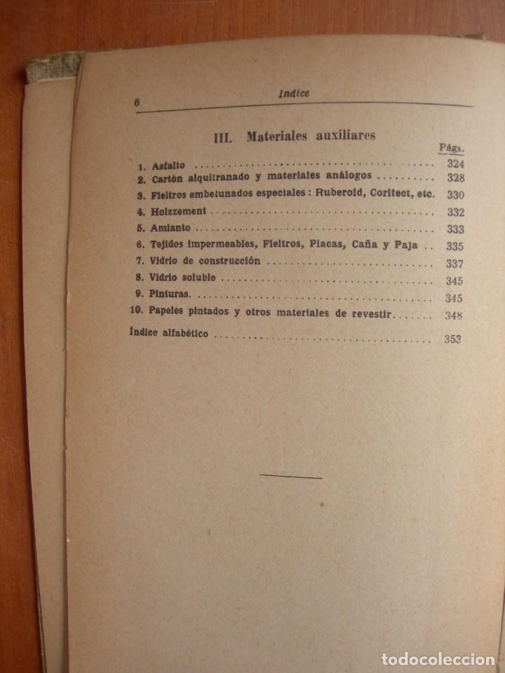 Libros de segunda mano: MATERIALES DE CONSTRUCCI&Oacute;N / M. FOERSTER - Foto 3