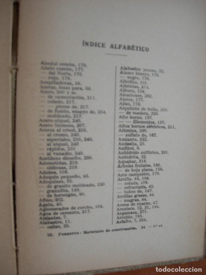 Libros de segunda mano: MATERIALES DE CONSTRUCCI&Oacute;N / M. FOERSTER - Foto 4
