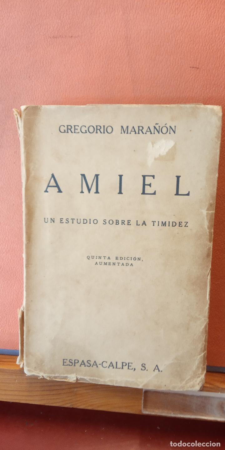 Libros de segunda mano: AMIEL. GREGORIO MARA&Ntilde;&Oacute;N. ESPASA-CALPE, S.A. - Foto 1