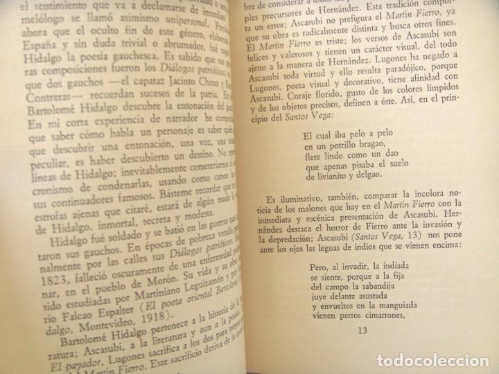 Libros de segunda mano: Jorge Luis Borges: EL MARTIN FIERRO. Primera edici&oacute;n - Foto 2