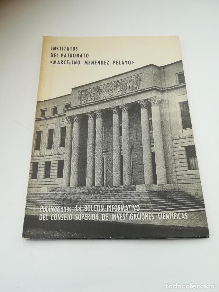 Libri di seconda mano: INSTITUTOS DEL PATRONATO MARCELINO MEN&Eacute;NDEZ PELAYO. 1964. MADRID. BOLET&Iacute;N INFORMATIVO