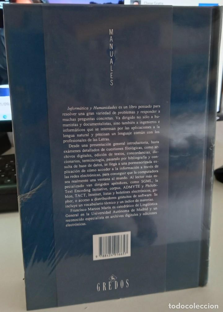 Libros de segunda mano: INFORM&Aacute;TICA Y HUMANIDADES - MARCOS MAR&Iacute;N, FRANCISCO A. (PRECINTADO) - Foto 2