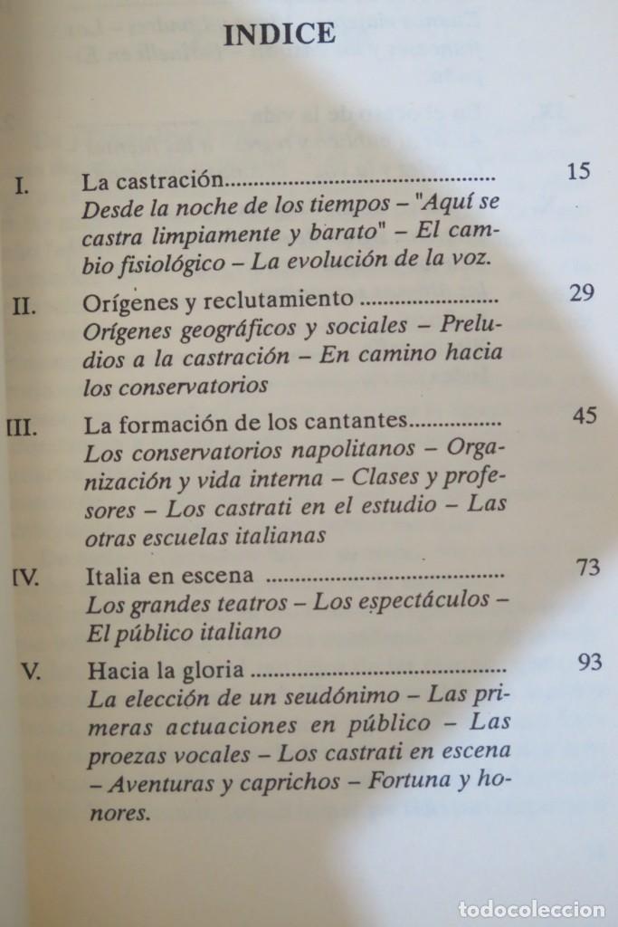 Libros de segunda mano: HISTORIA DE LOS CASTRATI. BARBIER - Foto 2