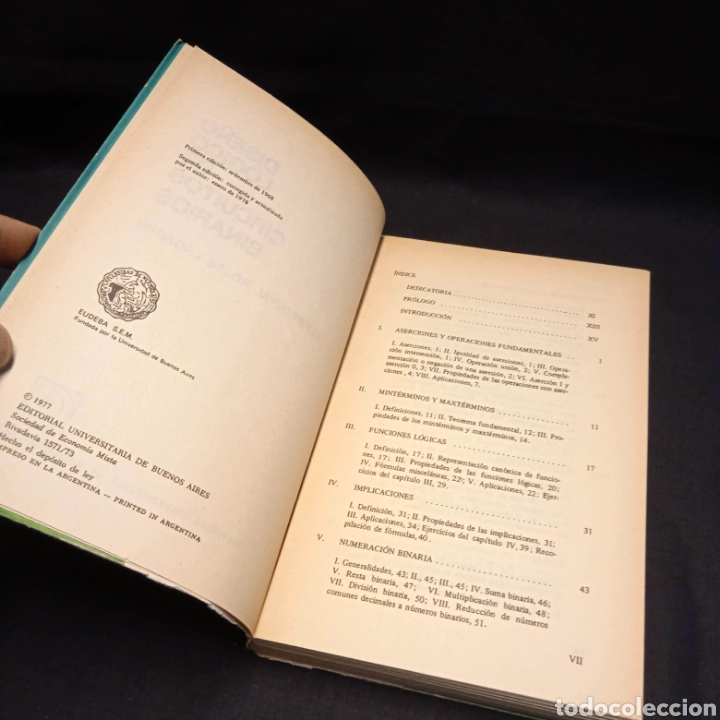 Libros de segunda mano: DISE&Ntilde;O L&Oacute;GICO DE CIRCUITOS BINARIOS - ALFREDO M ROJAS LAGARDE - EUDEBA 1977 - Foto 3