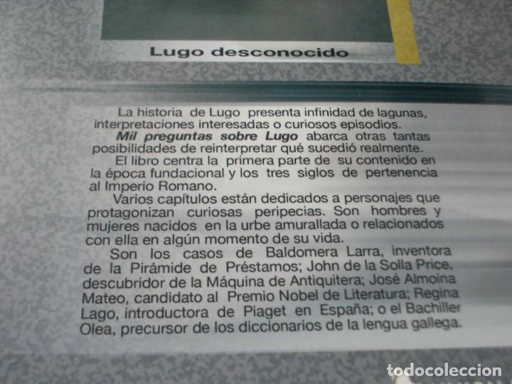 Libros de segunda mano: Mil preguntas sobre Lugo, Eulalia Monc&oacute;. El Progreso, Uni&oacute;n Fenosa 2.005 - Foto 2