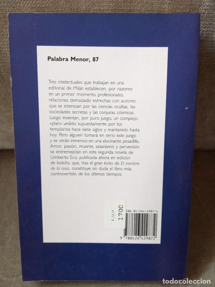 Libros de segunda mano: UMBERTO ECO - EL P&Eacute;NDULO DE FOUCAULT - BOMPIANI-LUMEN, 1991 - Foto 3