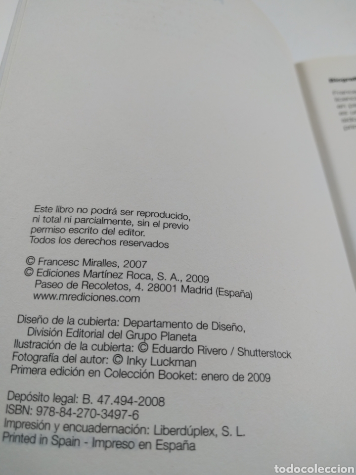 Libros de segunda mano: El cuarto reino. Francesc Miralles. Booket. - Foto 2