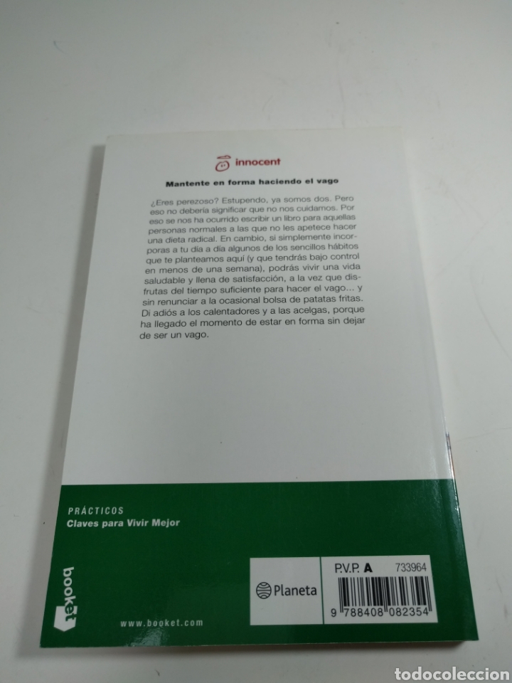 Libros de segunda mano: Mantente en forma haciendo el vago. Booket. - Foto 2