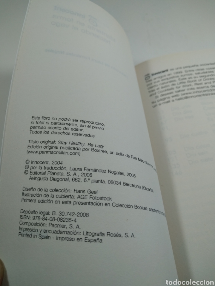 Libros de segunda mano: Mantente en forma haciendo el vago. Booket. - Foto 3