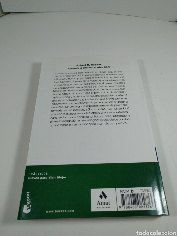 Libros de segunda mano: Aprender a utilizar el otro 99%. Robert K Cooper. Booket. - Foto 2