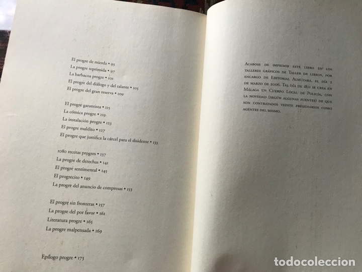 Libros de segunda mano: Mester de progres&iacute;a. Francisco Robles. Teor&iacute;a y praxis del progre ib&eacute;rico. Almuzara - Foto 5